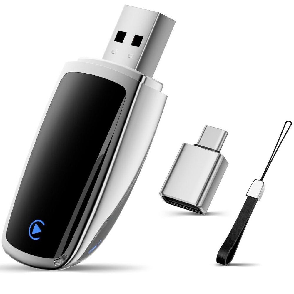 Wireless CarPlay Adapter for Apple iPhone2025 Upgrade- Convert Wired CarPlay to